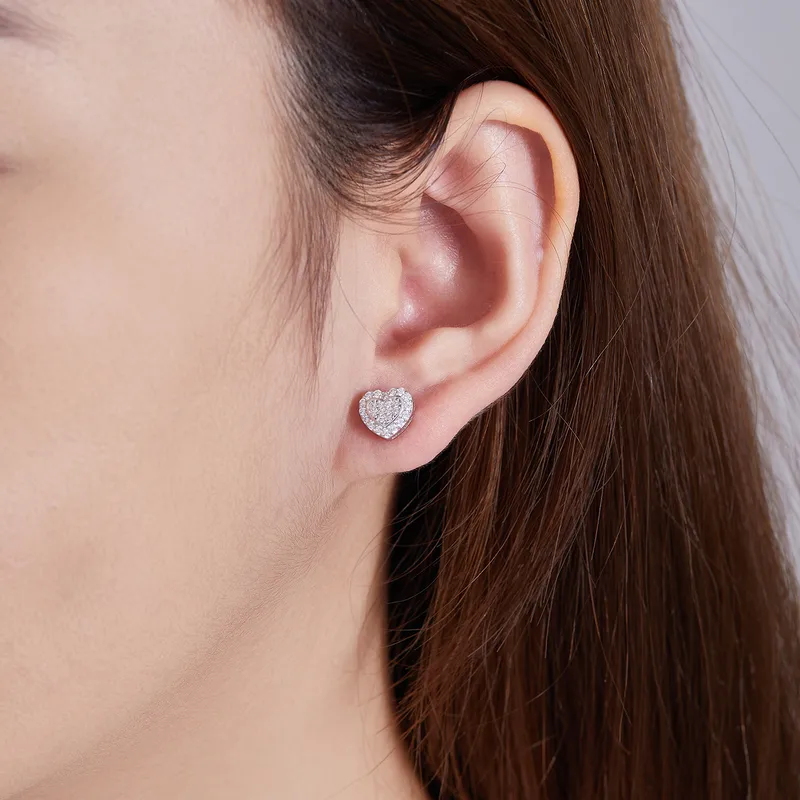 Premium GRA Certified Diamond Hoop Earrings - Image 2