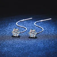 Radiant GRA Certified Moissanite Stud Earrings - Image 4