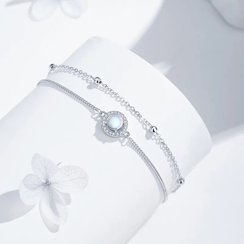 Modern Floral Link Bracelet - Image 4