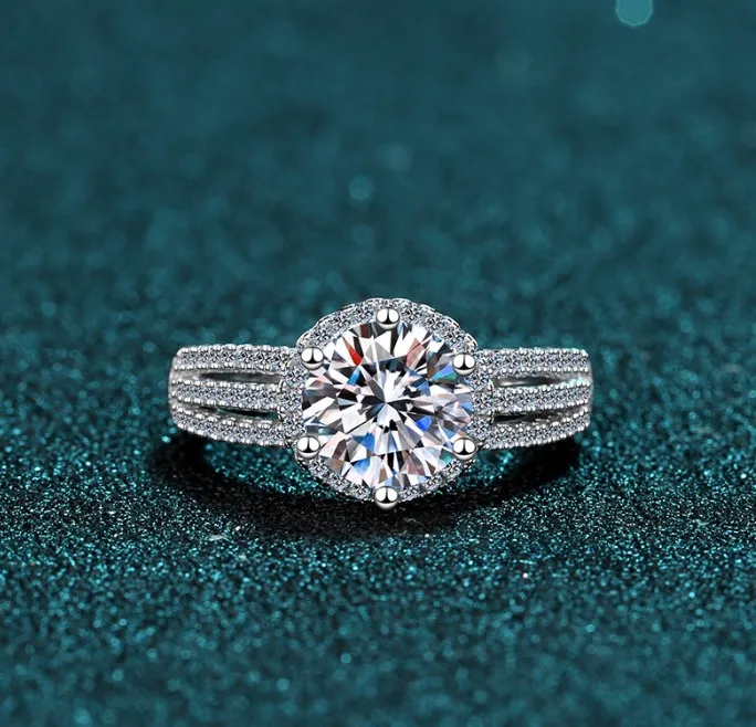 Elegant Authenticated High Carbon Diamond Band Finger Ring - Image 3