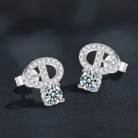 Brilliant GRA Moissanite Geometric Earrings - Image 4