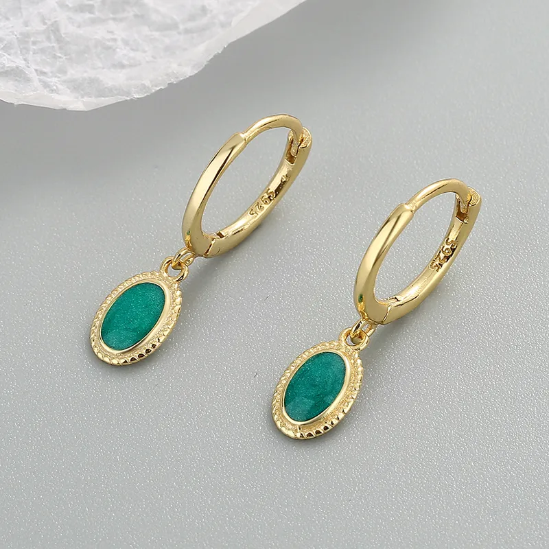 Elegant Gemstone Stud Earrings Collection - Image 2