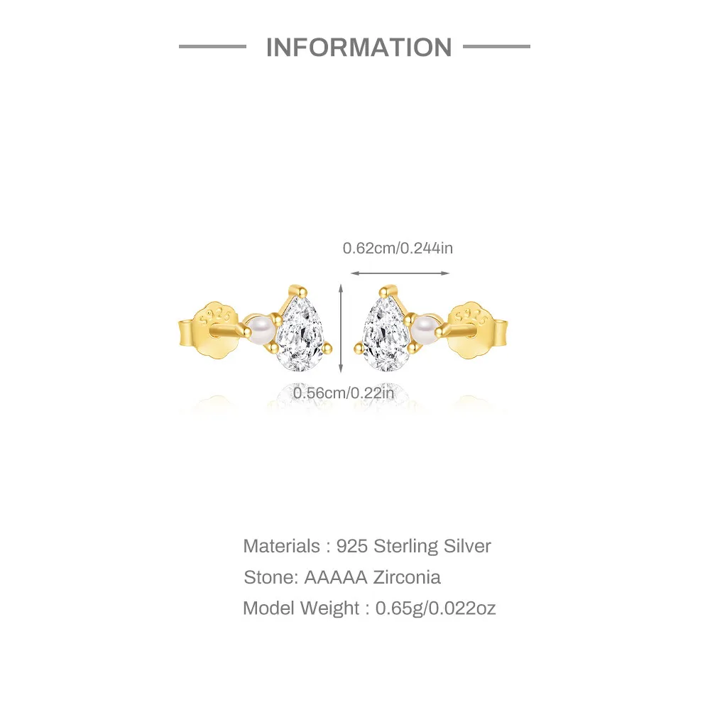 Classic Leaf Drop Earrings - Image 2