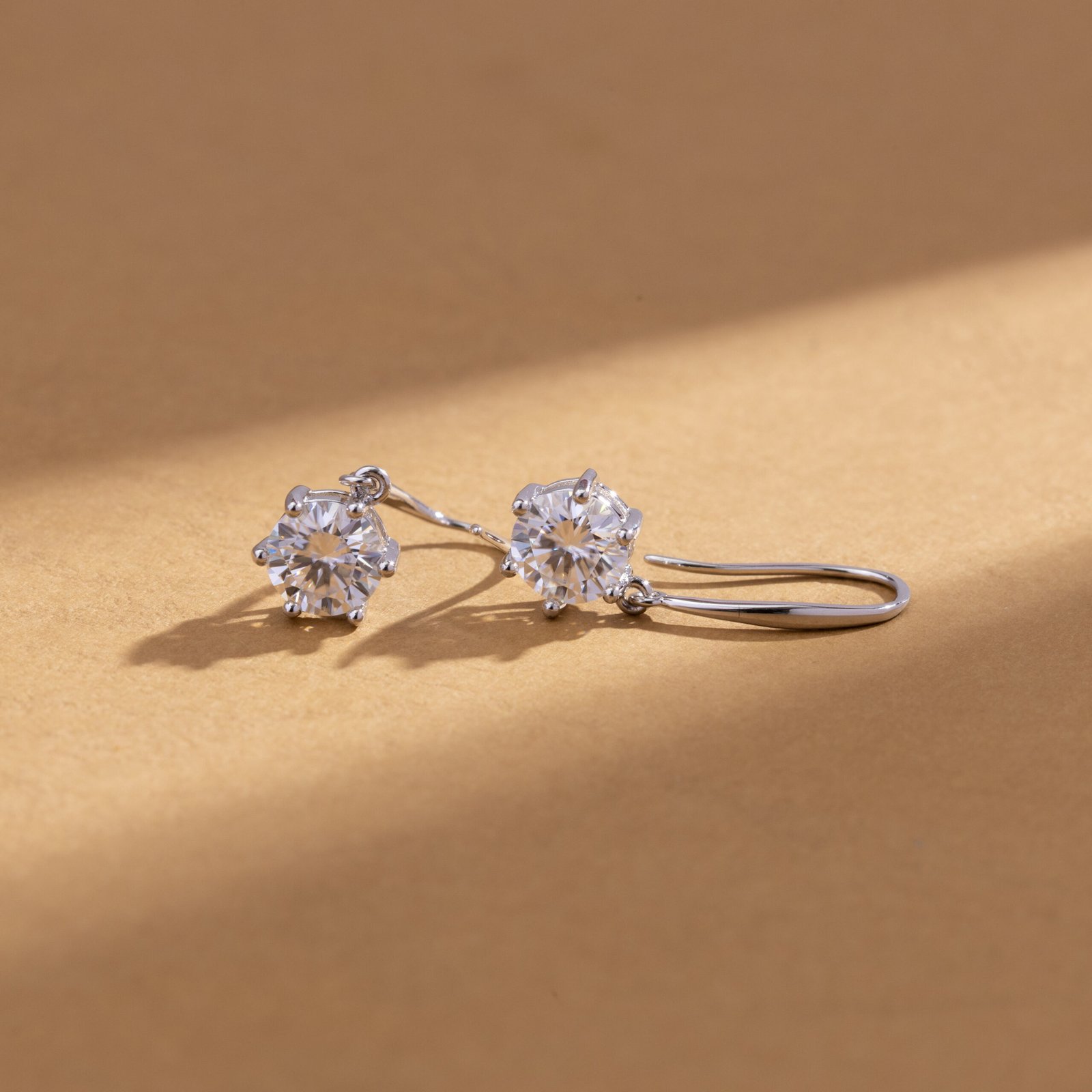 Radiant High Carbon Diamond Drop Earrings Collection