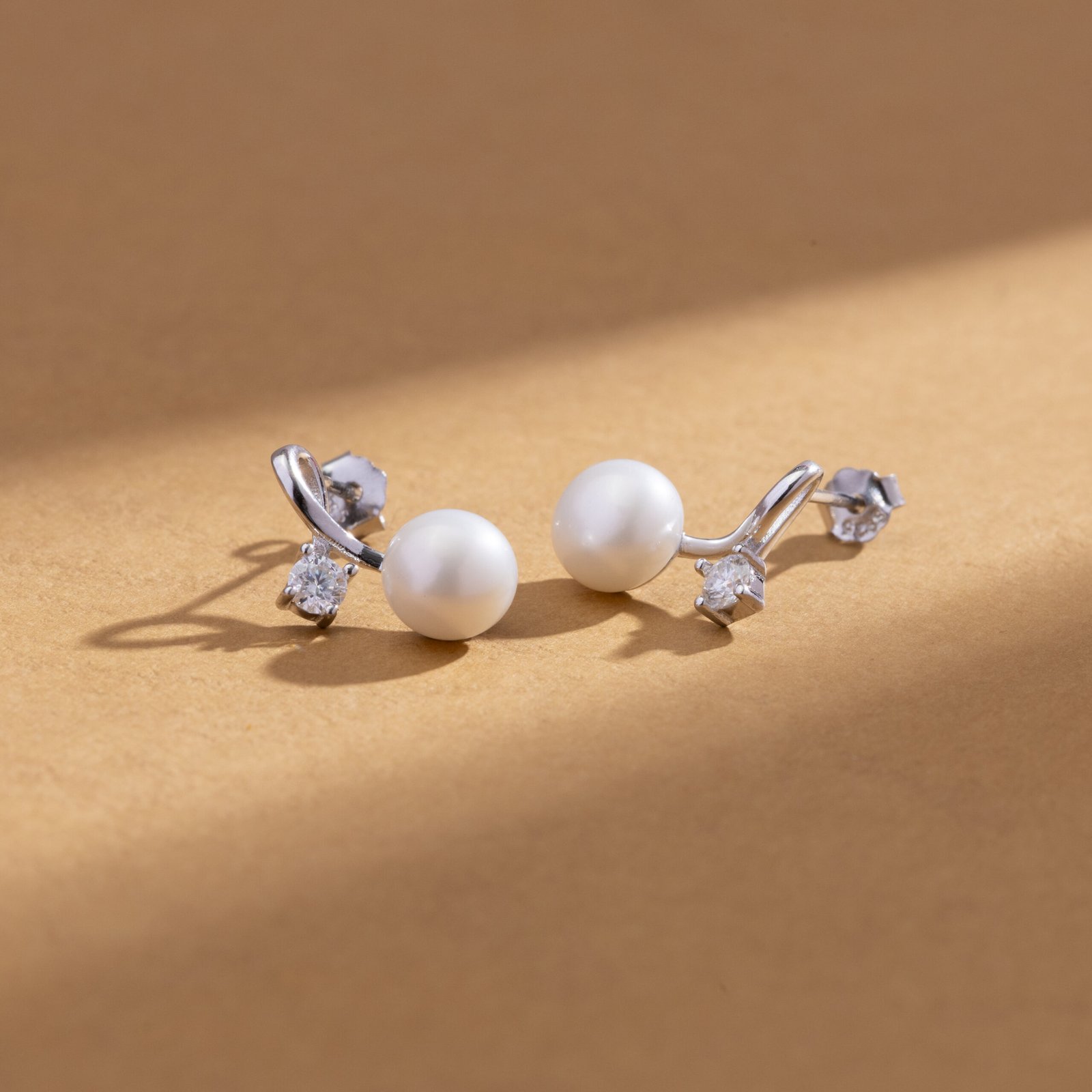 Dazzling Heart Stud Ear Studs - Image 4