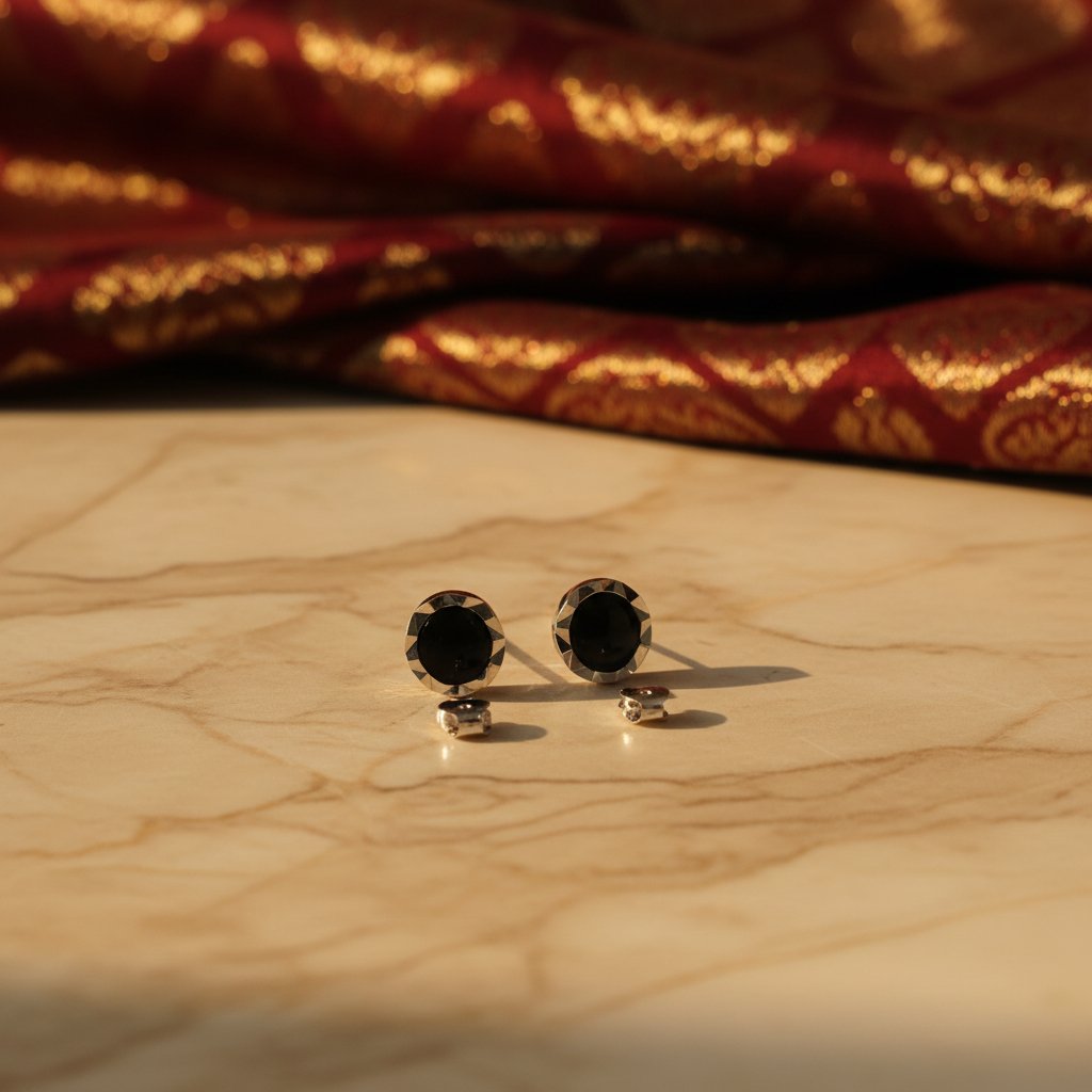 Classic Pearl Dangle Ear Studs - Image 3