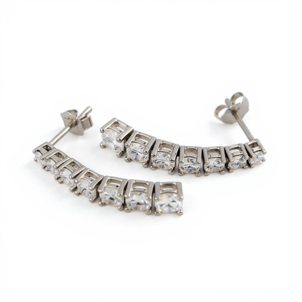 Dazzling Crystal Drop Ear Studs