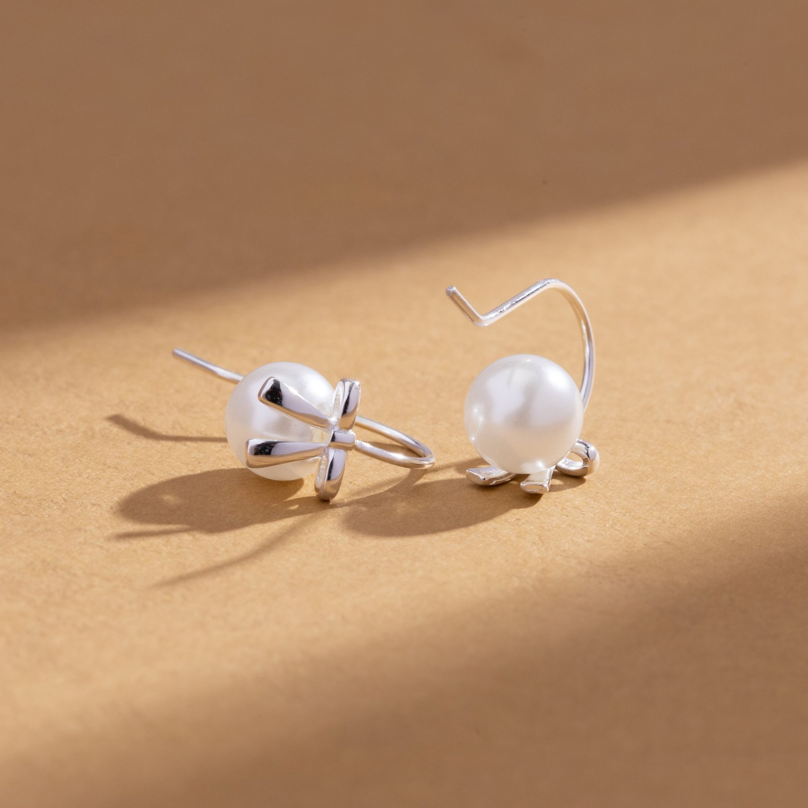 Radiant Leaf Drop Ear Studs - Image 3