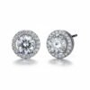 Radiant Moissanite Stud Earrings