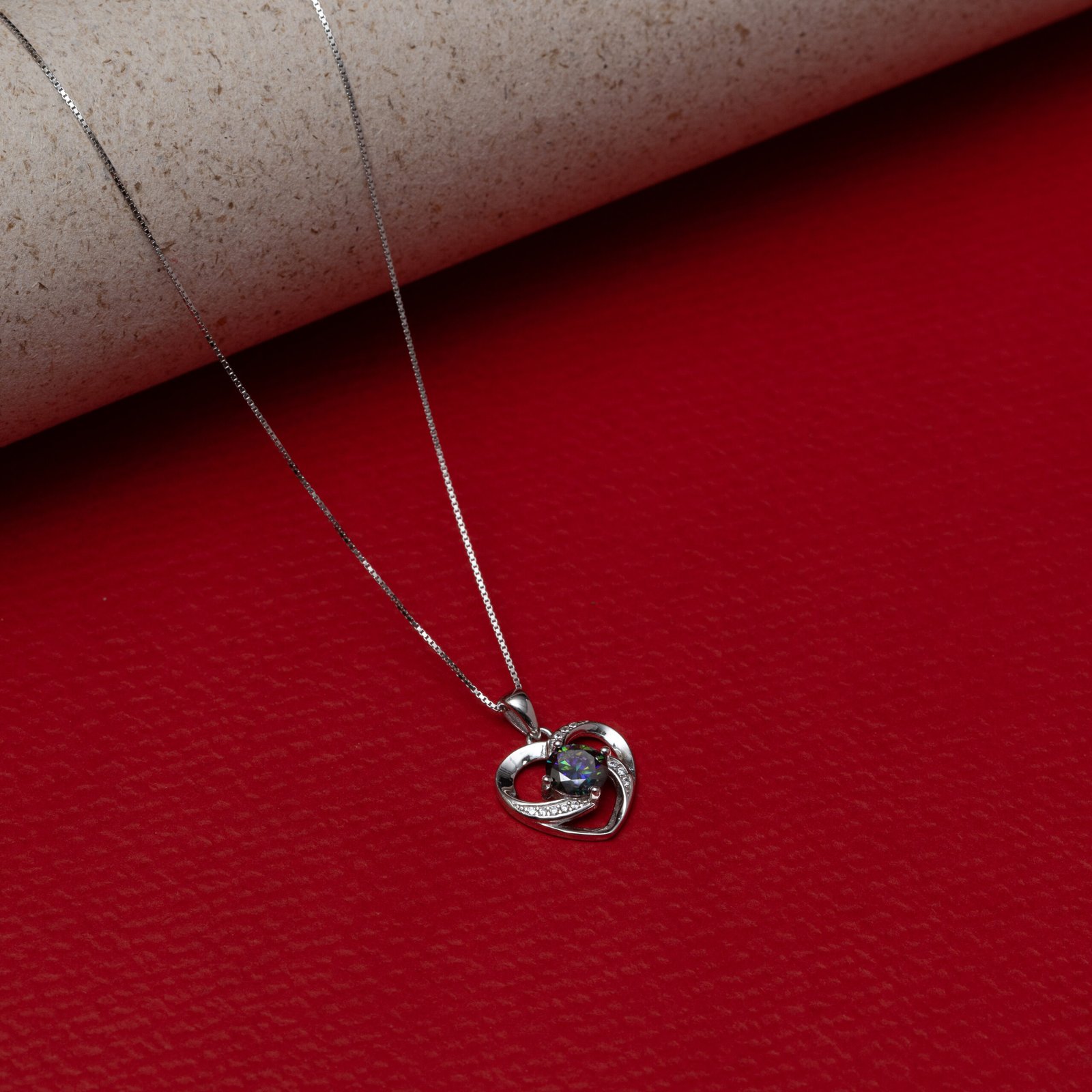 Dazzling Authenticated Moissanite Drop Pendant