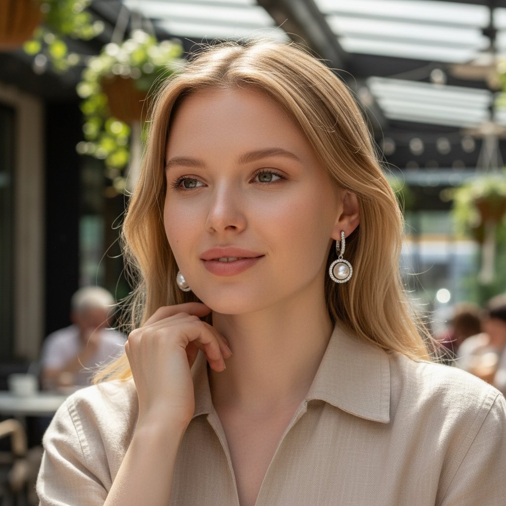 Classic Geometric Stud Ear Studs - Image 3