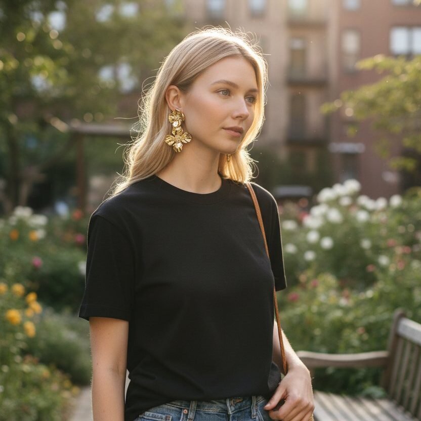 Classic Star Hoop Earrings - Image 2