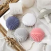 Elegant Flocking Shell Jewellery Box  Necklace Earring Pearl Storage  Multi-Colour Gift Box