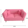 Luxurious Rose Pink Double Sofa Jewellery Stand | Miniature Sofa Style | Premium Jewellery Display & Gift Box