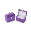 Royal Purple Flocking Velvet Jewellery Box | Premium Heart Shape Storage | Ring & Earring Gift Box