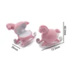 Adorable Rocking Horse Pink Flocking Velvet Jewellery Box | Vintage Toy Shape | Ring & Earring Premium Storage Gift Box