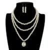 Fashion Pearl Beaded Necklace - Beige — Buy online India at Divine Aura Jewels