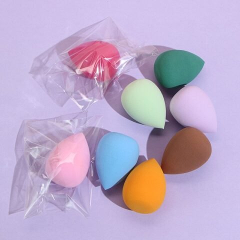 Water Droplets Solid Color Hydrophilic Polyurethane Makeup Sponge 1 Piece | Fashion jewellery | Divine Aura Jewels