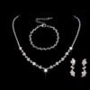 Fashion Water Droplets Rhinestones Bracelets Earrings Necklace — Buy online India at Divine Aura Jewels
