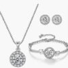 Fashion Water Droplets Rhinestones Bracelets Earrings Necklace — Buy online India at Divine Aura Jewels