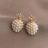 Pair Fashion Pineapple Pearls Ear Studs — Buy online India at Divine Aura Jewels