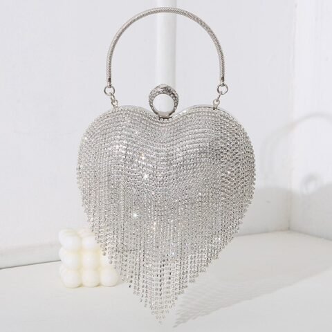 Pu Leather Heart Shape Tassel Evening Bags — Buy online India at Divine Aura Jewels