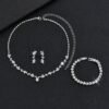 Fashion Water Droplets Rhinestones Bracelets Earrings Necklace — Buy online India at Divine Aura Jewels