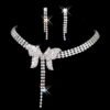 Earrings + Necklace Luxurious Bridal Geometric Rhinestone Tassel - TL148 — Buy online India at Divine Aura Jewels