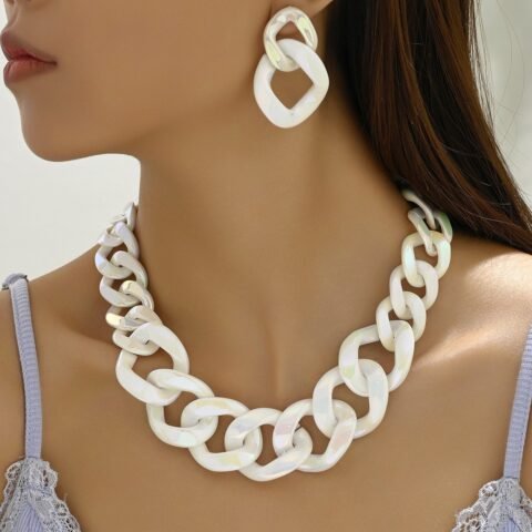Geometric Earrings Necklace - Style 5 — Buy online India at Divine Aura Jewels