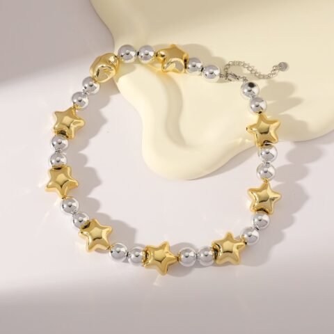 Pentagram Beaded Gold-Plated Jewellery Set — Buy online India at Divine Aura Jewels