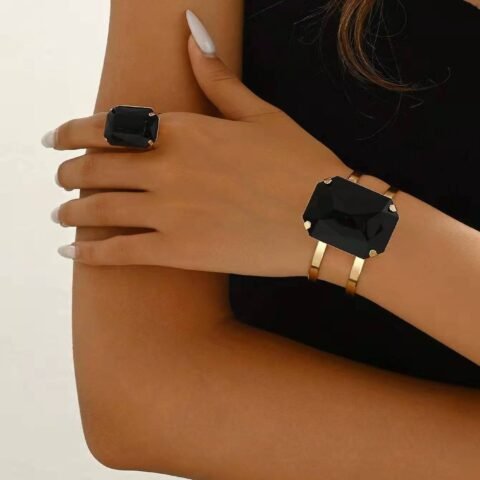Romantic Pastoral Multicolor Square Arylic Alloy Acrylic Women's Jewelry set | Fashion jewellery | Divine Aura Jewels