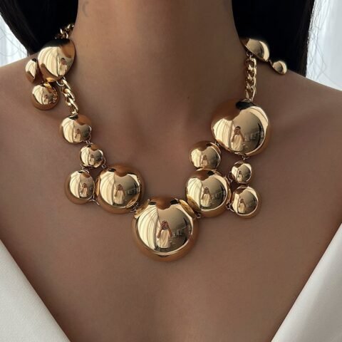 Vintage Style Simple Style Geometric Alloy Plating Women’s Bracelets Necklace - Jewellery - Image 2