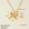 Angel Heart Shape Bow Knot Pendant Necklace Clip Bead Necklace — Buy online India at Divine Aura Jewels