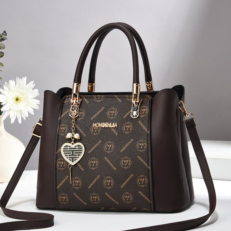 Women’s Pu Leather Vocabulary Words/Name Streetwear Square Zipper Shoulder Bag Handbag - Jewellery - Image 2