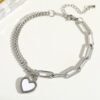 Heart Shape 18K Gold-Plated Titanium Steel Bracelet for Women — Buy online India at Divine Aura Jewels