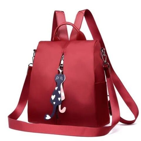 Women’s Medium All Seasons Oxford Cloth Solid Color Fashion Square Zipper Fashion Backpack - Jewellery - Image 2