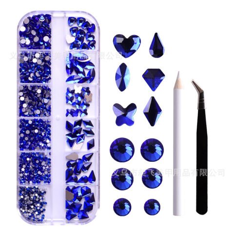 Fashion Candy Bottoming Drill Nail Decoration Accessories Set with Tools — Buy online India at Divine Aura Jewels