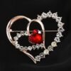 Pin Flower Metal Pearls Diamond Brooches - Simple Full Diamond Silver 7.5cm — Buy online India at Divine Aura Jewels