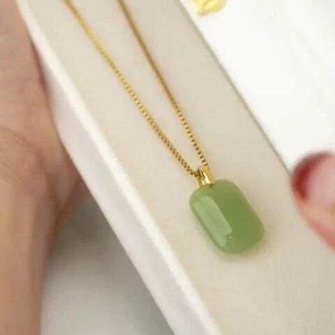 Simple Style Four Leaf Clover Bear Flower Titanium Steel Inlay Shell Zircon Bracelets Earrings Necklace - 838 Lucky Pendant Necklace | Fashion jewellery | Divine Aura Jewels