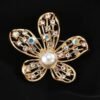 Elegant Pin Flower Imitation Pearl Brooches - Creamy-white Flowers — Buy online India at Divine Aura Jewels