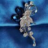 Elegant Pin Flower Brooches - 10-a String of Pearl Flower — Buy online India at Divine Aura Jewels