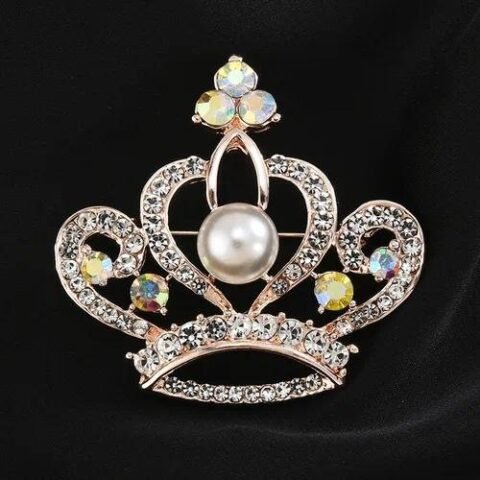 Elegant Pin Flower Brooches - 16-Pearl and hoop — Buy online India at Divine Aura Jewels