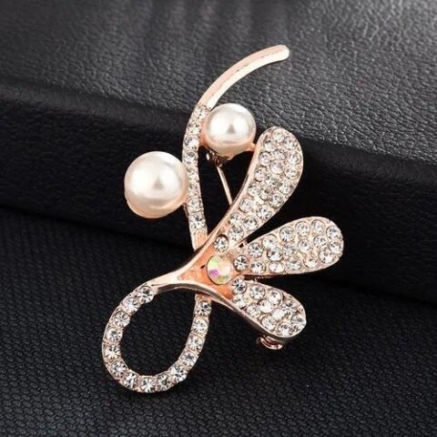 Elegant Pin Flower Brooches - 36-Red Crystal Swan — Buy online India at Divine Aura Jewels
