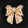 Elegant Pin Flower Brooches - 40-Pearl Five Leaves — Buy online India at Divine Aura Jewels