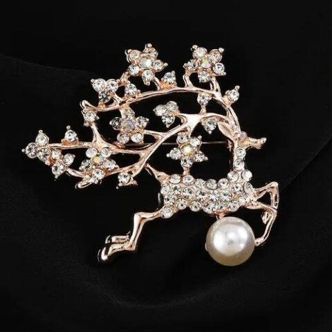 Elegant Pin Flower Brooches - 48-Deer — Buy online India at Divine Aura Jewels
