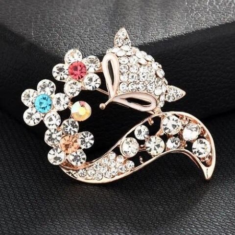 Elegant Pin Flower Brooches - 70-Fishtail Silver — Buy online India at Divine Aura Jewels