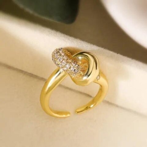 Geometric Solid Color Zircon Open Rings - 14037 — Buy online India at Divine Aura Jewels