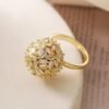 Geometric Solid Color Zircon Open Rings - 14038 — Buy online India at Divine Aura Jewels