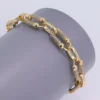 Vacation Shiny U Shape Zircon 18K Patchwork Paperclip Chain Bracelet — Buy online India at Divine Aura Jewels