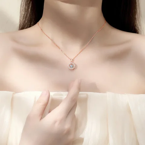 Luxurious Authenticated Diamond Solitaire Pendant — Buy online India at Divine Aura Jewels